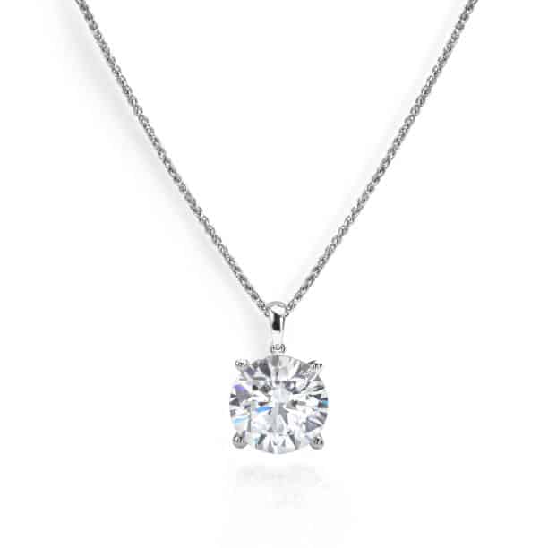 Solitaire Diamond Necklace on Chain